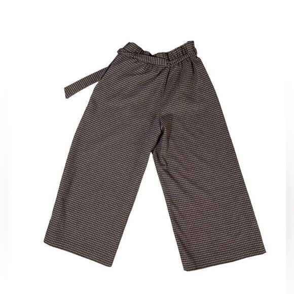 Zara Trafaluc Tie Waist Culottes Houndstooth size S - Picture 3 of 7